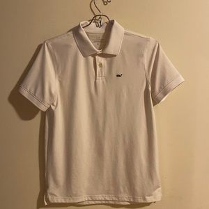 Vineyard Vines Kids White Collared Polo Shirt Size M (12-14)